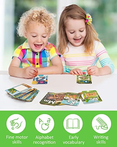 Coogam Alphabet Water Coloring Cards, Aqua Painting Doddle Flashcards, Drawing 26 Letters Abc Words, Educational Learning Toy Gift For 3 4 5 Year Old Kids Toddlers