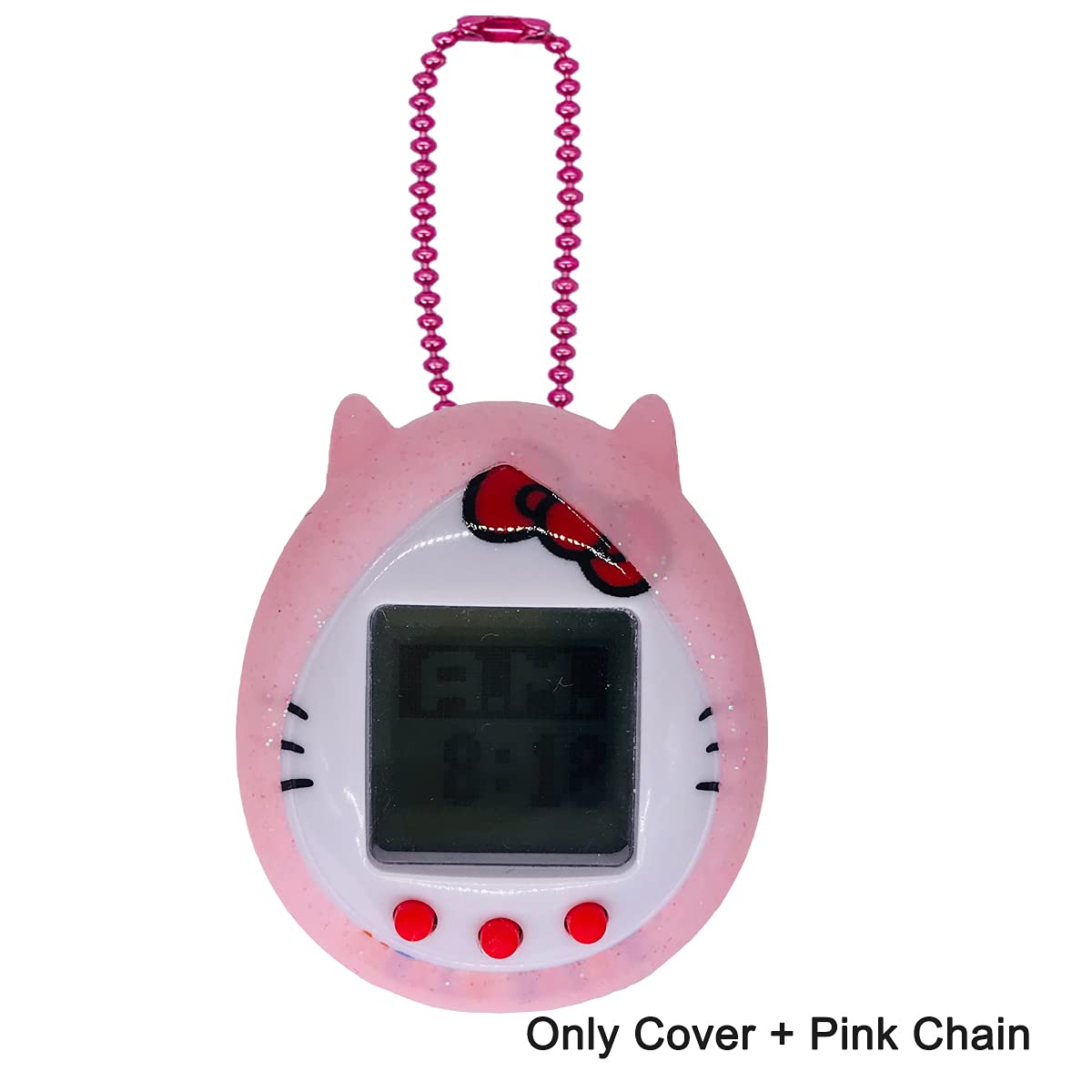 Protective Silicone Case Cover For Tamagotchi Hello Kitty 42892/42891 With Color Chain(Only Cover) (Pink)