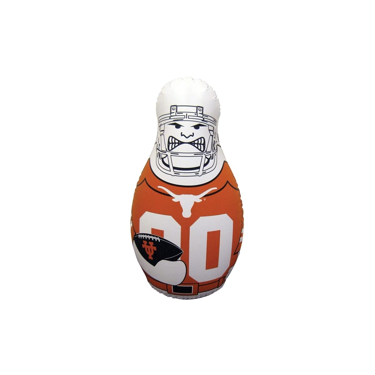 Fremont Die Ncaa Texas Longhorns Bop Bag Inflatable Tackle Buddy Punching Bag, Mini: 12'' Tall, Team Colors