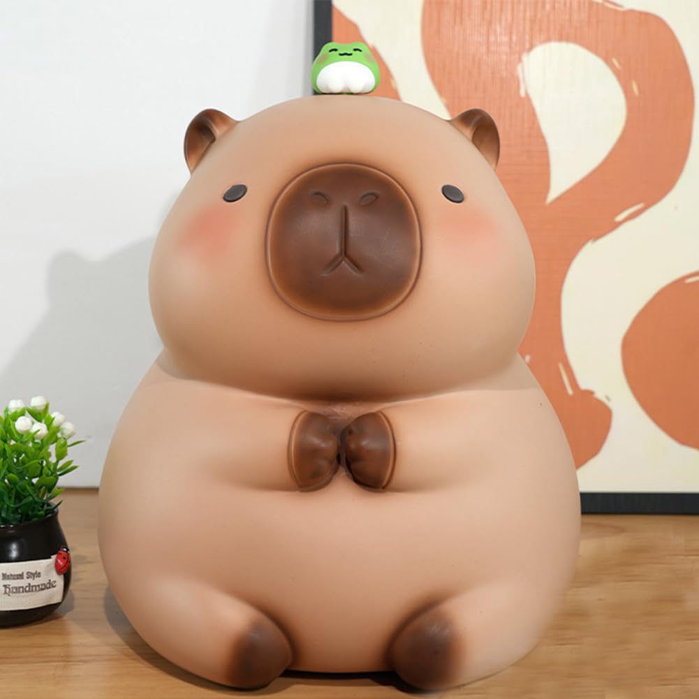 Cute Capybara Piggy Bank, Novelty Animal Shaped Money Box for Kids, Unbreakable Saving Coin Box for Kids' Girls Boys Christmas B