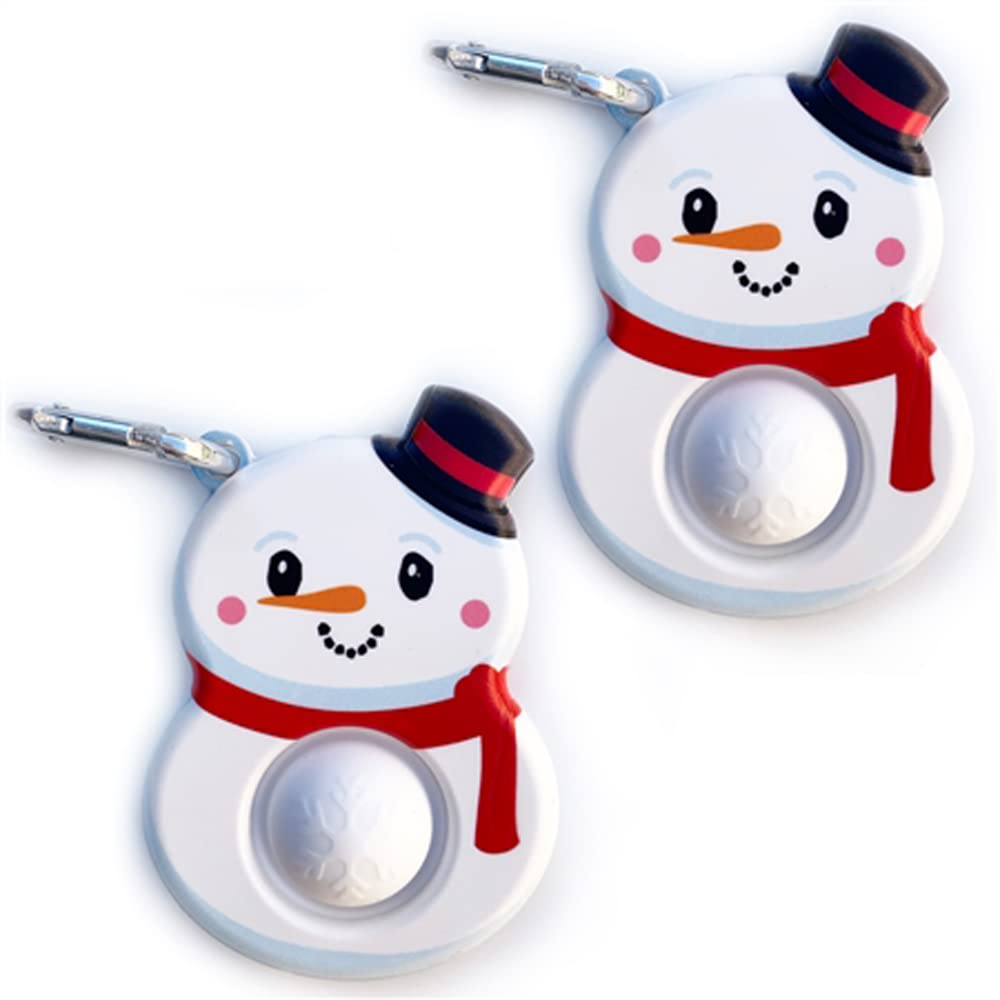 Top Trenz Omg Pop Fidgety Bubble Fidget Toy Stress Relief Anxiety Boredom Keychain (Christmas - Snowman)