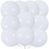 Kalor 22 Inch Milk White Mylar Balloons, 10Pcs Big Metallic Balloons,Large 4D Giant Round Foil Balloon For Birthday Party Baby Shower Gender Reveal Decoration And Supplies