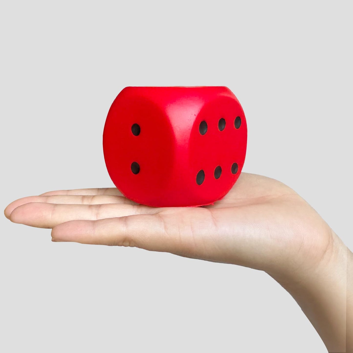 funnysquee 6 PCS 2.3 Inches Foam Dice Game Set Colorful Dices Bulk Classroom Board Game Toy for Kids Adults,to Get Your Lucky Nu