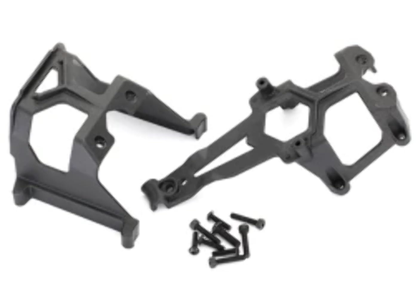 Traxxas 8620 Front and Rear Chassis Supports, Black