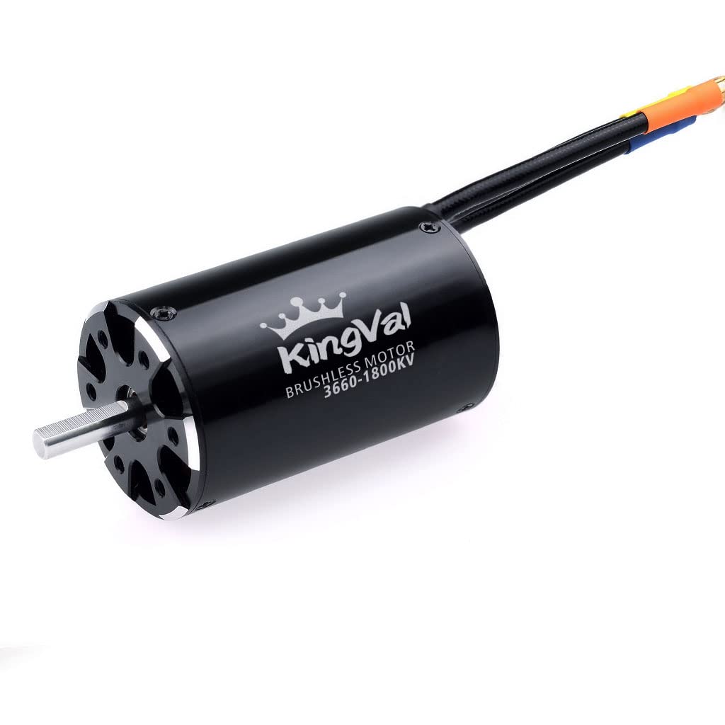 KingVal Replacement 3660 1800KV Brushless Motor Shaft 5mm with Water Cooling Jacket Unit Compatible with RC Boat