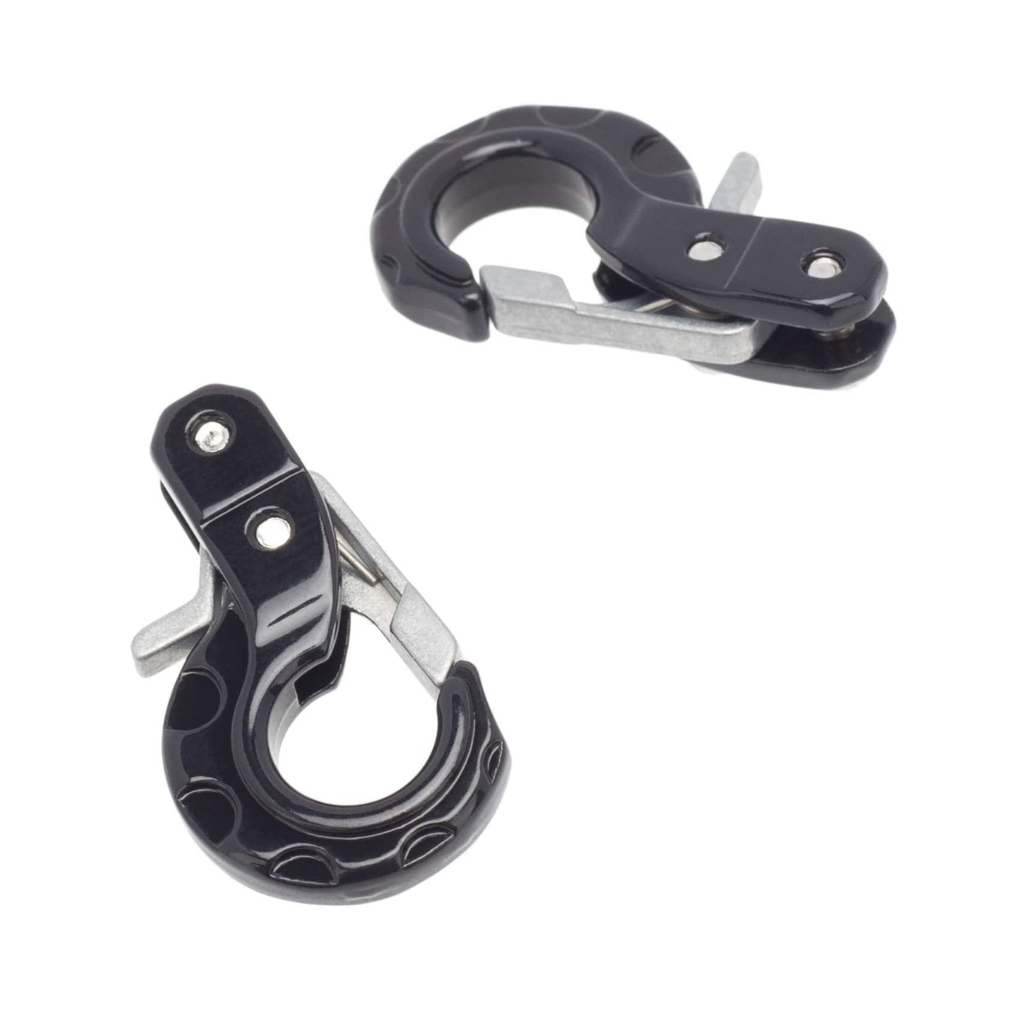 Lafeina Rc Crawler Winch Hooks, Metal Trailer Tow Hook For 1/10 Rc Car Scx10 Tamiya Cc01 D90 D110 Tf2 Trx4 Accessories (Black)