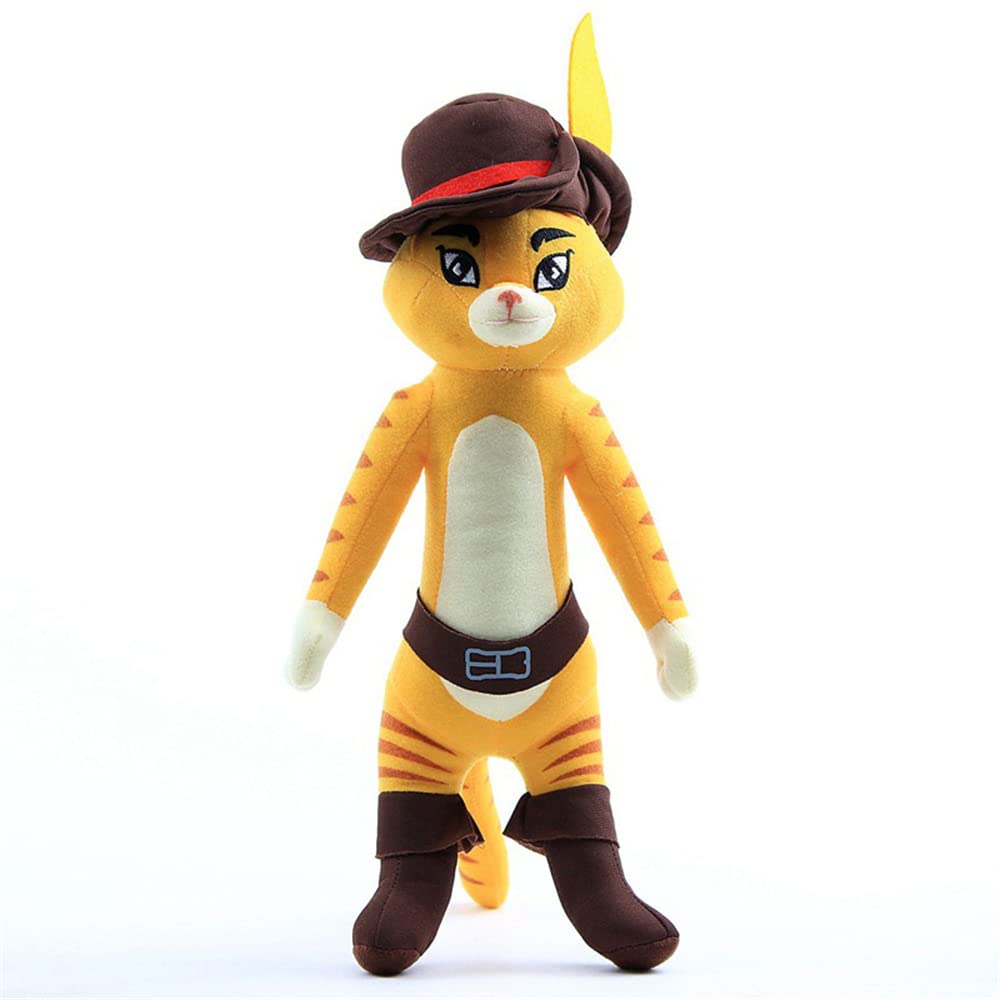 Secretcastle Yellow Cat Plush Toys Soft Paws Plush Toy 14'' For Family Friends (Yellow)