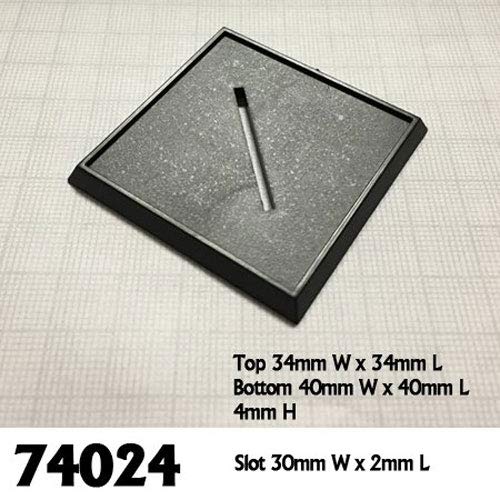 Reaper 40Mm Square Plastic Bases (6)