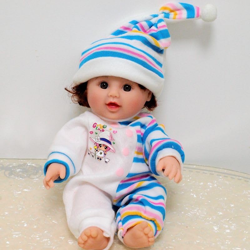 Reborn Baby Doll Clothes Baby Doll Clothing Outfit Accessories 2 Pices Sets For 10-14 Inches Newborn Boy & Girl
