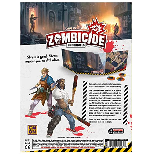 CMON Zombicide Chronicles RPG GameMaster Starter Kit - Cardboard, Various Colors, Model RPZ002