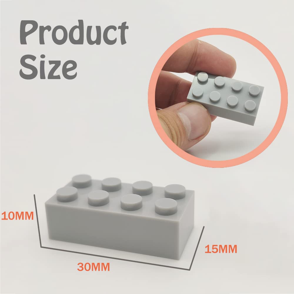 Huizdq 200 Piece Classic Building Bricks, 2X4 Building Blocks Stem Creative Building Toys, 100% Compatible With All Major Brands