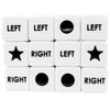 Left Right Center Dice Only 12 Dices Left Right Center Dice Game Prime Dice Only( six Sided ,16mm Standard Size, Easy to Grip)
