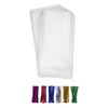 200 Clear Treat Bags 5x11 with Twist Ties 6 Mix Colors - 1.4mils Thickness OPP Plastic Poly Gift Bags (5 x 11)