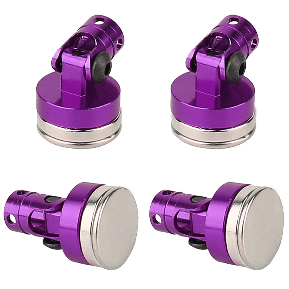 Pothyes 4Pcs Rc Magnetic Body Post With Clips,Alloy Magnetic Stealth Invisible Body Shell Mount Column Compatible With Hsp Redca