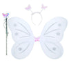 Ak Anolihk Nylon Fairy Butterfly Wings Costume For Baby Girl (Fba White Wings)