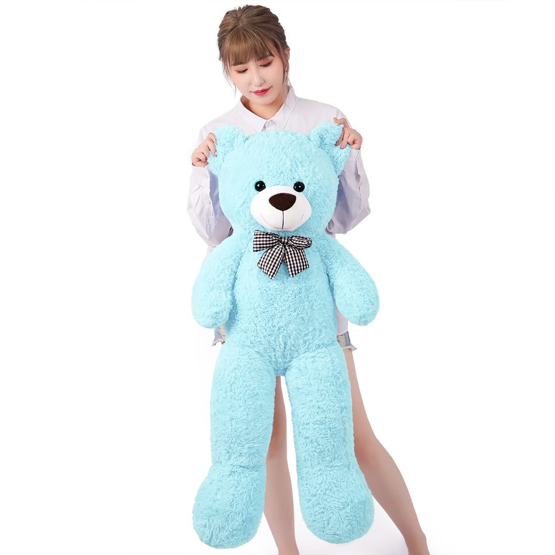 Sausudols Giant Teddy Bear 47 Inches Stuffed Animal Plush Bear For Girls Boys Cuddly Teddy Bear Gift For Valentine'S Day Christm