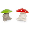 Mcphee Accoutrements Archie Soft Vinyl Collectible Figurines Novelty Gift Meditating Mushrooms