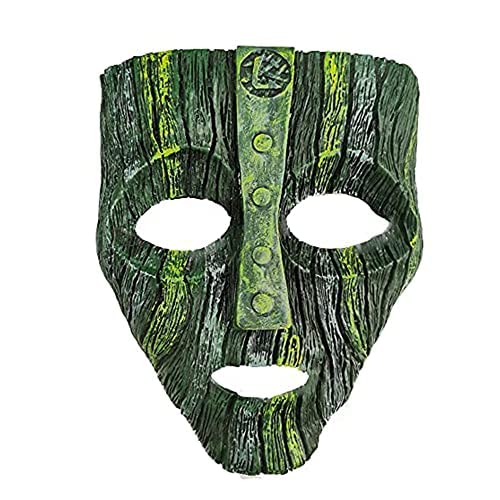 Jim Carrey Mask Movie Character Realistic Bark Latex Mask Cosplay Halloween Costume Props Masquerade Accessories Green