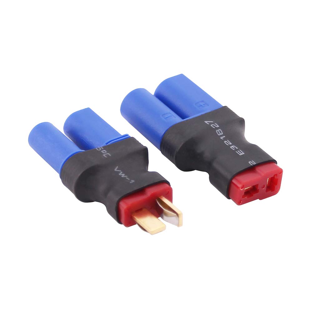 OliRC 4pcs EC5 to T-Plug Style Male Female RC Connector Adapter(C82-4)