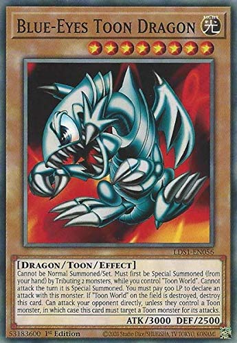 YU-GI-OH! Blue-Eyes Toon Dragon Card - Common - 1st Edition - Blue - Cardstock