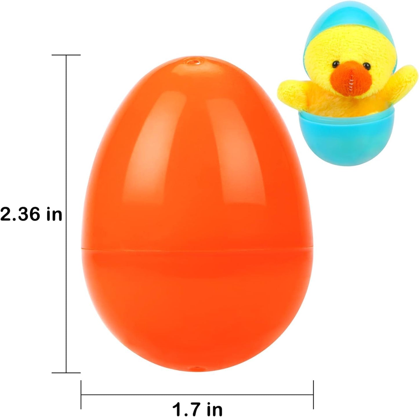 Gaboss 300 Count Plastic Easter Eggs, 2.4 Fillable Eggs For Hunt, Basket Stuffers Fillers, Theme Party Favor Decoration, Classro