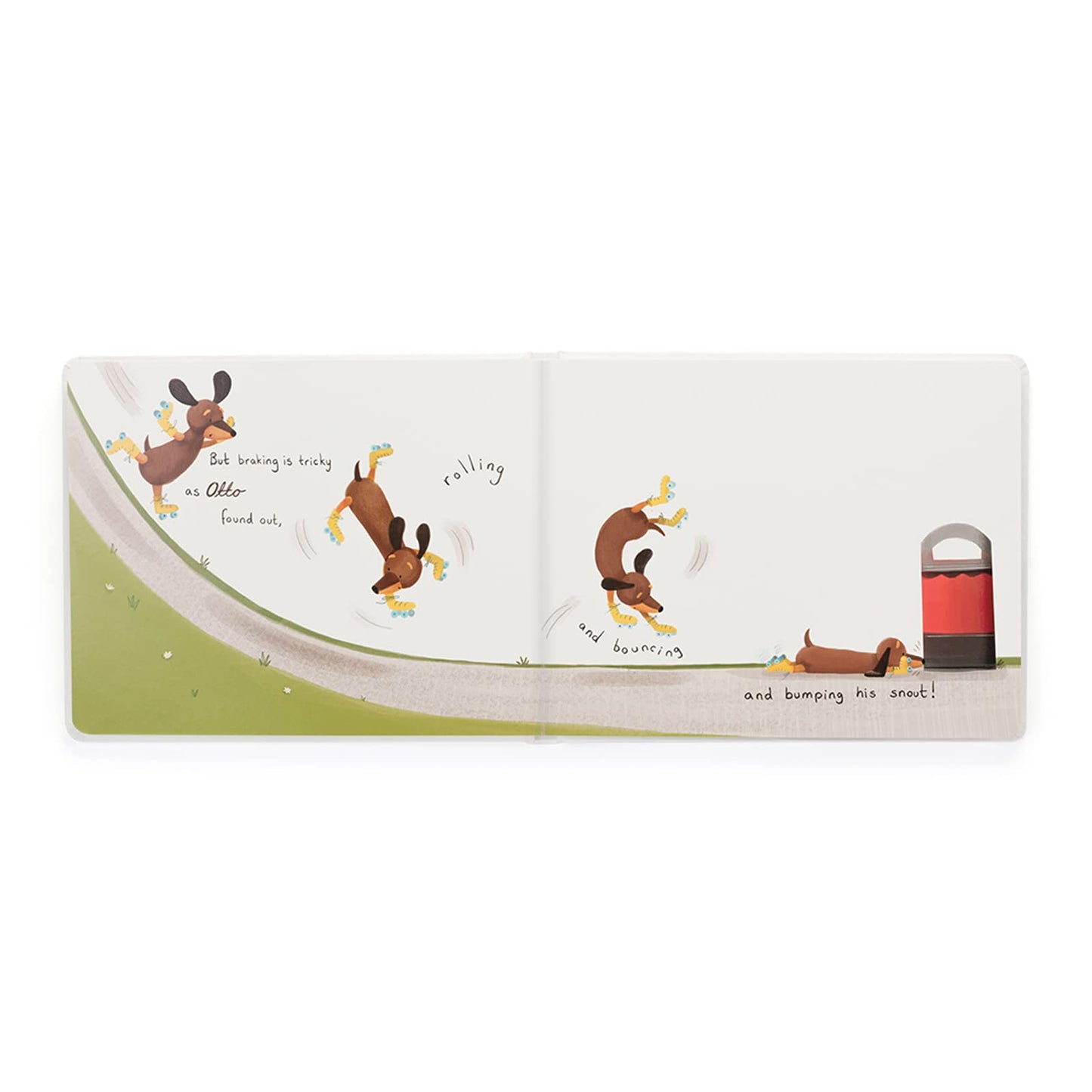 Jellycat Otto The Loyal Long Dog: A Baby Board Book Children'S Book - Baby Gift