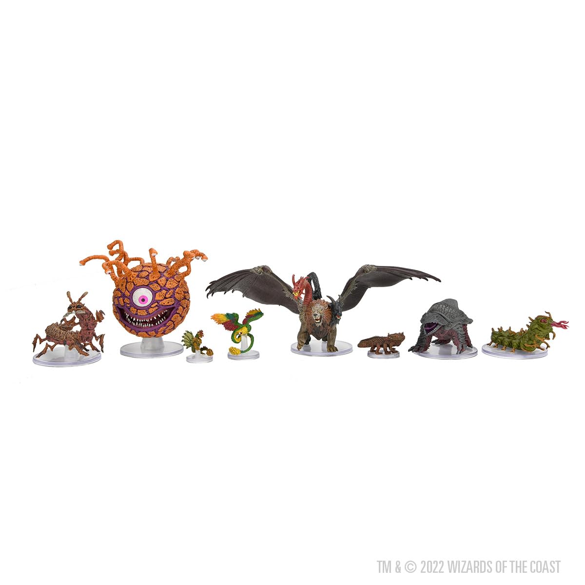 WizKids D&D Classic Collection: Monsters A-C, 8 Piece Assortment, Blue, Plastic, Model 84986