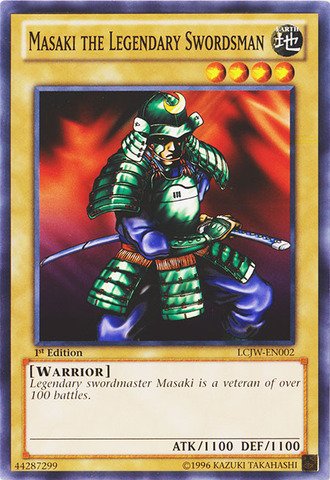 Yu-Gi-Oh! - Masaki The Legendary Swordsman (Lcjw-En002) - Legendary Collection 4: Joey'S World - 1St Edition - Common