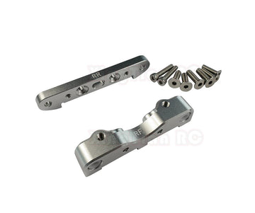 Aluminum Rear Lower Suspension Mount For Arrma 1/5 Kraton Outcast 8S Blx Upgrade Parts - Silver