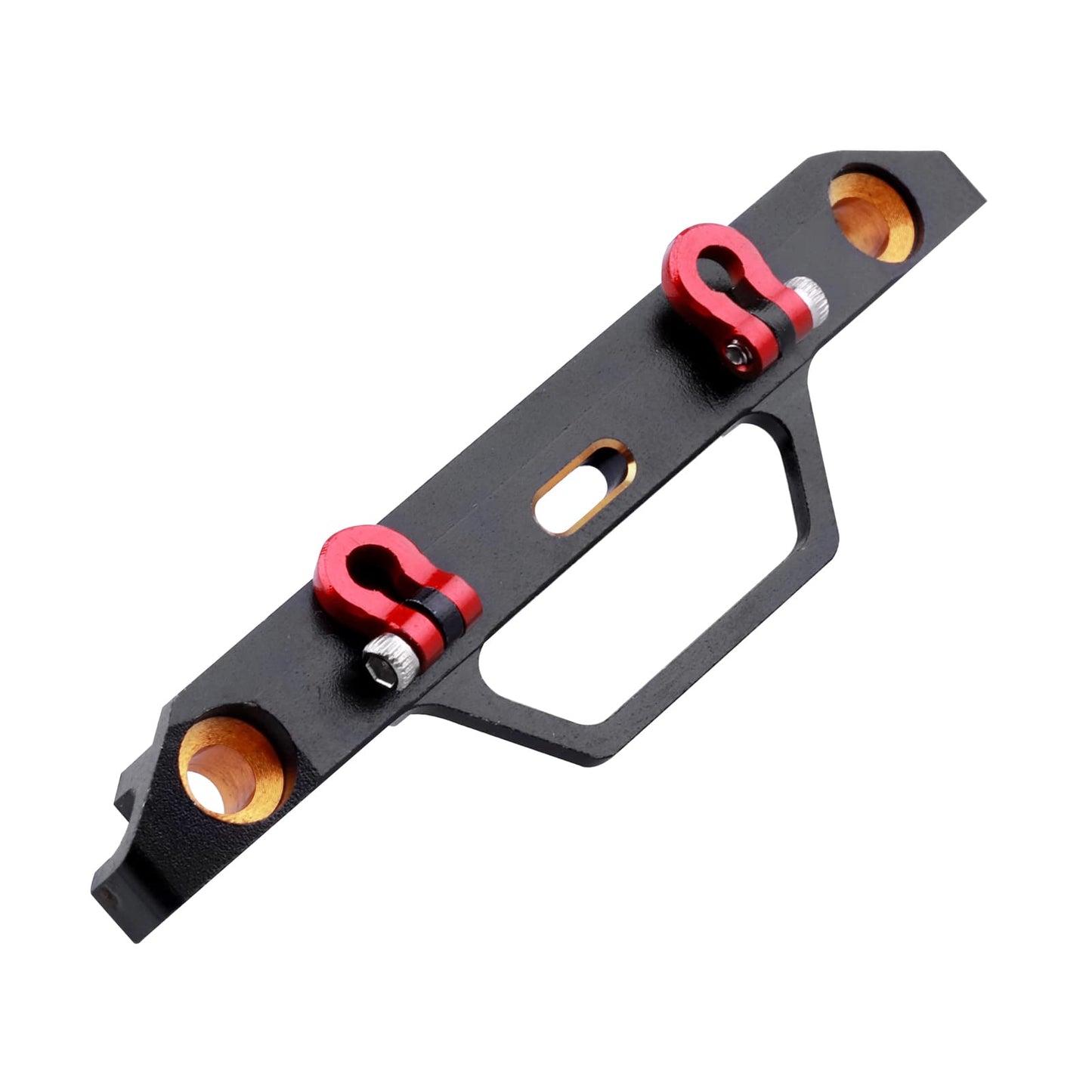 Metal Aluminum Front Bumper with U-Rings Tow Hitch Shackles for Axial SCX24 1/24 RC Crawler AXI90081 Upgrades Parts
