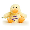 warmies Duck Microwavable Weighted Stuffed Animal Plushie - Yellow, 1 Count, Soft Polyester for Warmth & Comfort