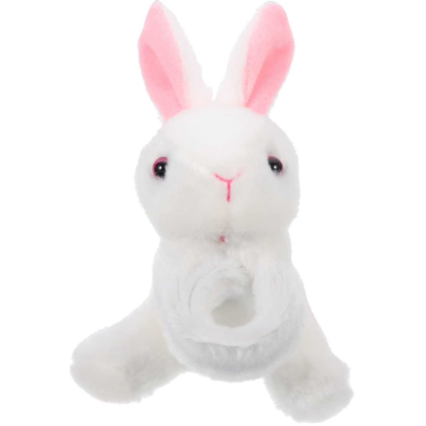 Kisangel 1Pc Slap Bracelets Huggables Plush Animals Slap Band Wrist Huggers Animals For Birthday Party Supply(Rabbit)