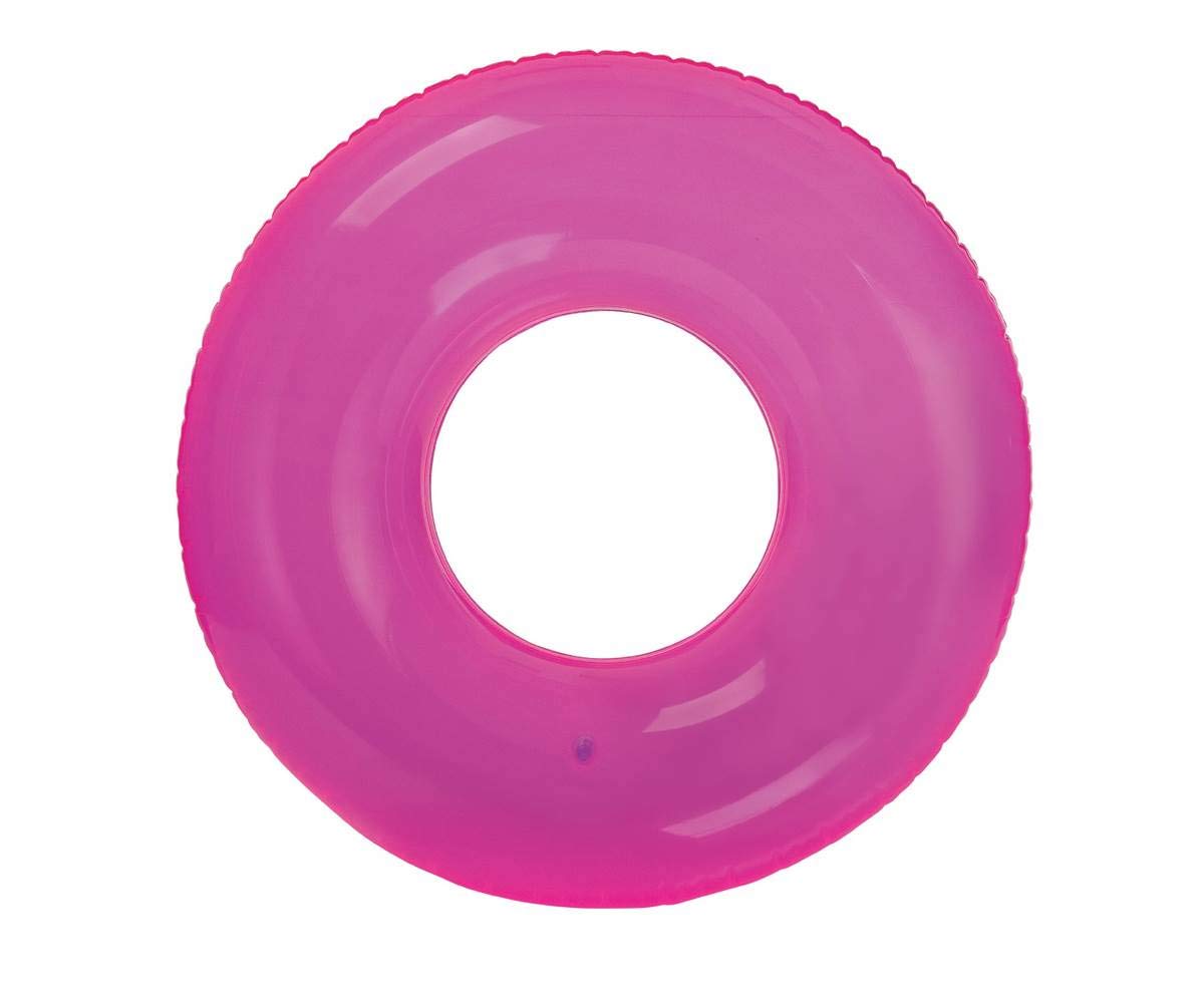 Intex Colorful Transparent Inflatable Swimming Pool Tube Raft (6-Pack) | 59260Ep