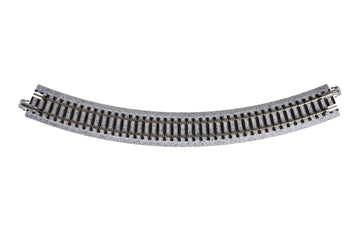 Kato USA Model Train Products Unitrack, 282mm (11'') Radius 45-Degree Curve Track (4-Piece)