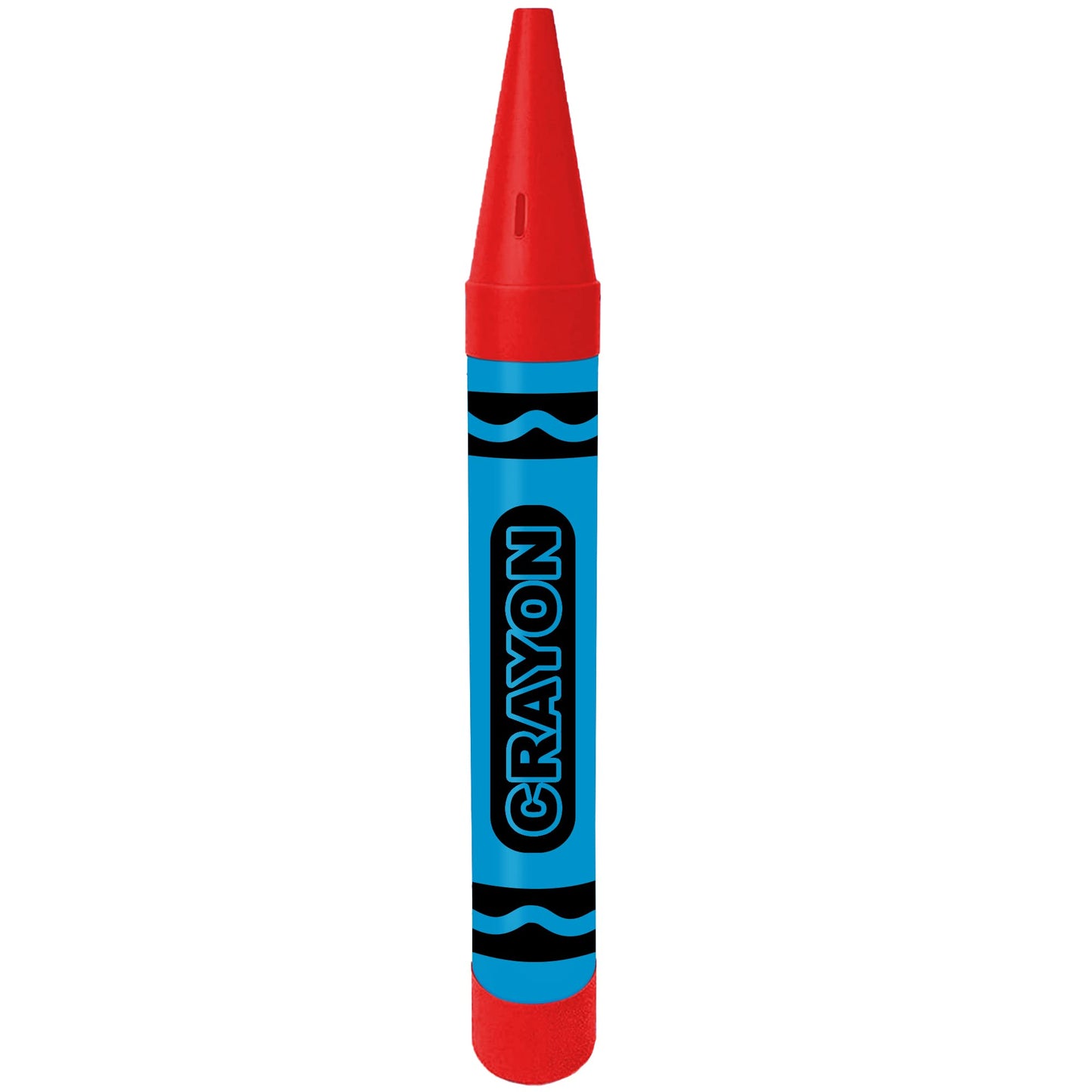 PMU 36 Inch Giant Crayon Bank Bi-Color Turquoise Blue and Red (1/pkg) Pkg/1