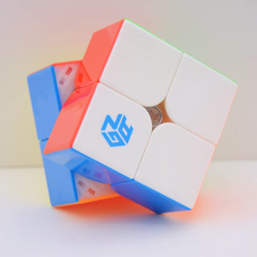 Bukefuno Gan 251 Leap Magnetic Speed Cube Gans 2X2 Gan 251 Leap 63 Stickerless Magnets Magic Cube Mini 2X2X2 Puzzle Frosted Surf