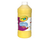 Crayola Washable Tempera Paint For Kids, Yellow Paint, Classroom Supplies, Non Toxic, 32 Oz Squeeze Bottle