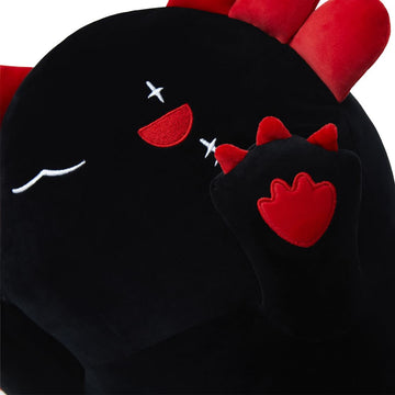 Sausudols Axolotl Plush Toy - 27.6" Stuffed Animal, Black, Polyester, Model JG-WL-L01, Perfect Gift for Family and Friends