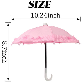 NSBELL 5PCS Cute Doll Toys Sunny Rainy Umbrella for American Girl Dolls and Other 18 inch Dolls Decoration Games Photography Pro
