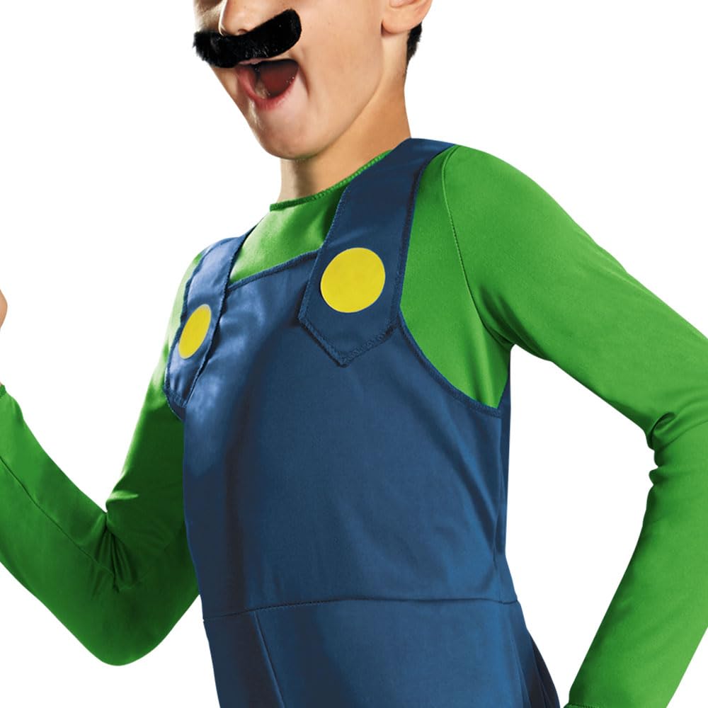 Boys Luigi Classic Costume Medium