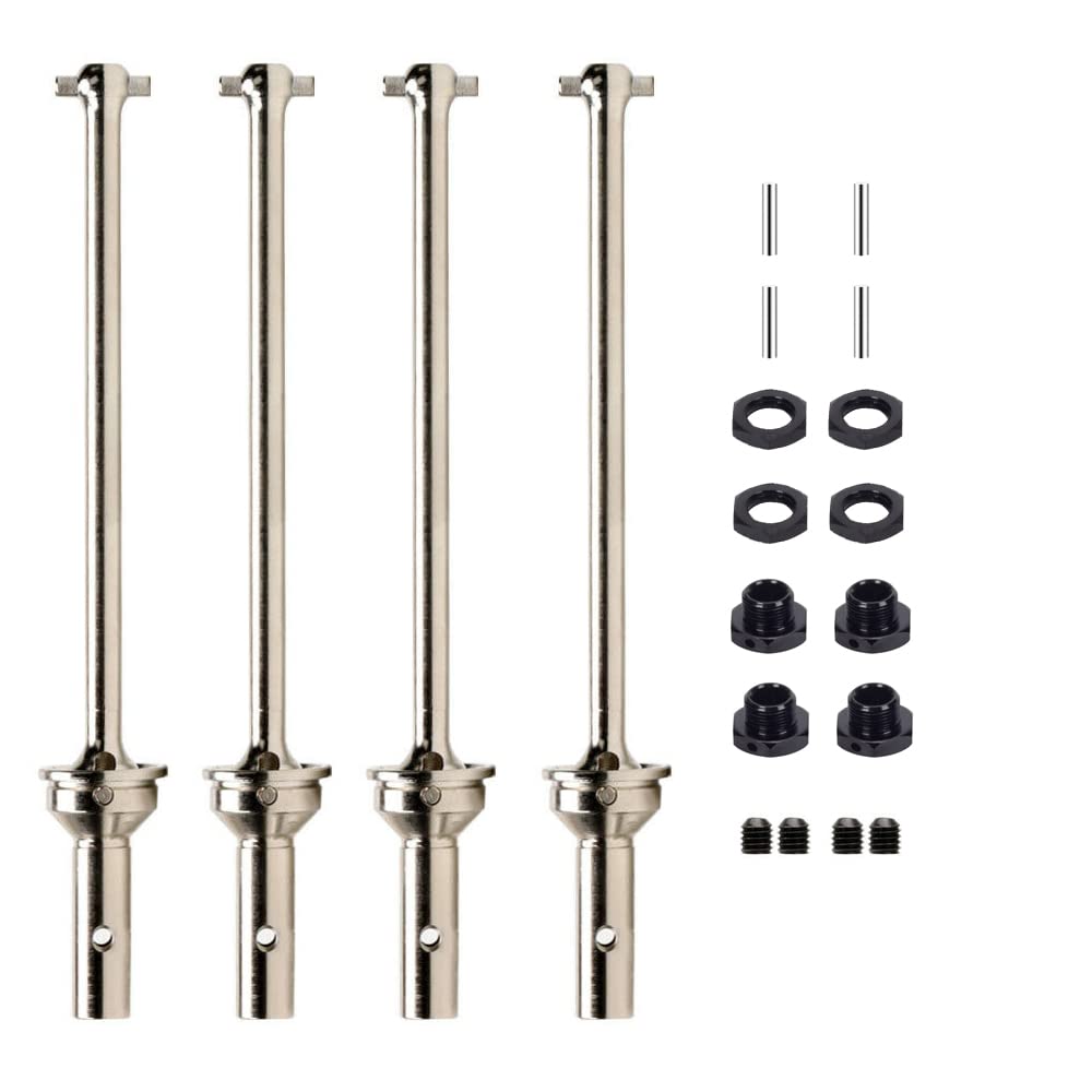 Steel Front Rear CVD Driveshaft & 17mm Wheel Hex Hub Nuts for Arrma 1/8 Kraton 6s Drive Shaft 1/8 Outcast Notorious 6S BLX Upgra