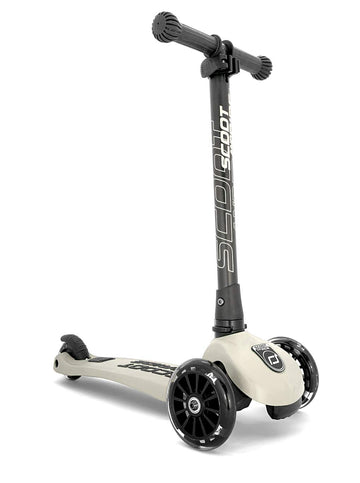 Scoot & Ride Stand-Up Push Scooter For Children Ages 3-6, Highwaykick 3, Ash