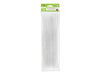 Krafty Kids GC025E, Tinsel Chenille Stems, Glitter Pipe Cleaners, 6mm by 12in, White, 1/4 x 12 X 35 Piece