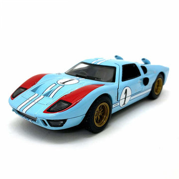 KiNSMART 1:32 Scale Die Cast Metal Model Toy - 1966 Ford GT40 MKII Heritage Edition - 5" - Blue/Black