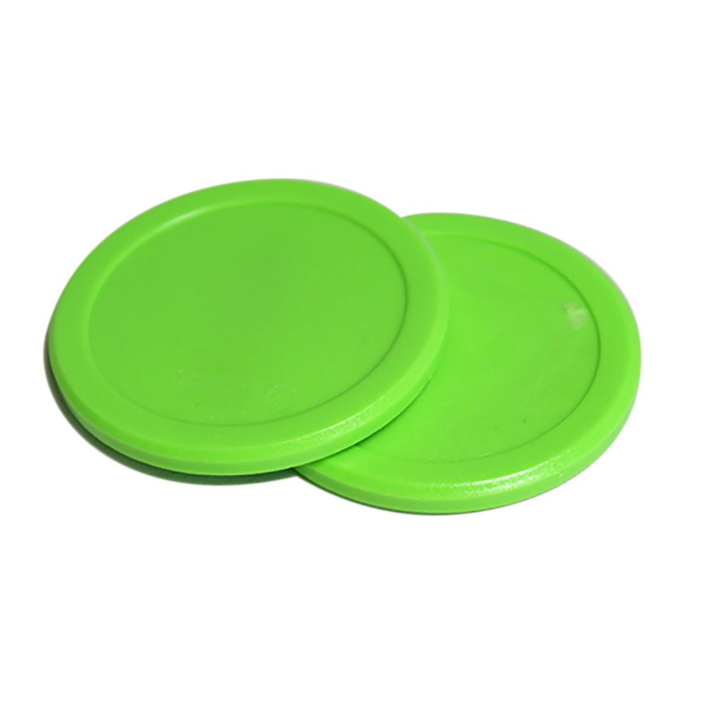 2-1/2 Dynamo Green Air Hockey Puck Set of 2