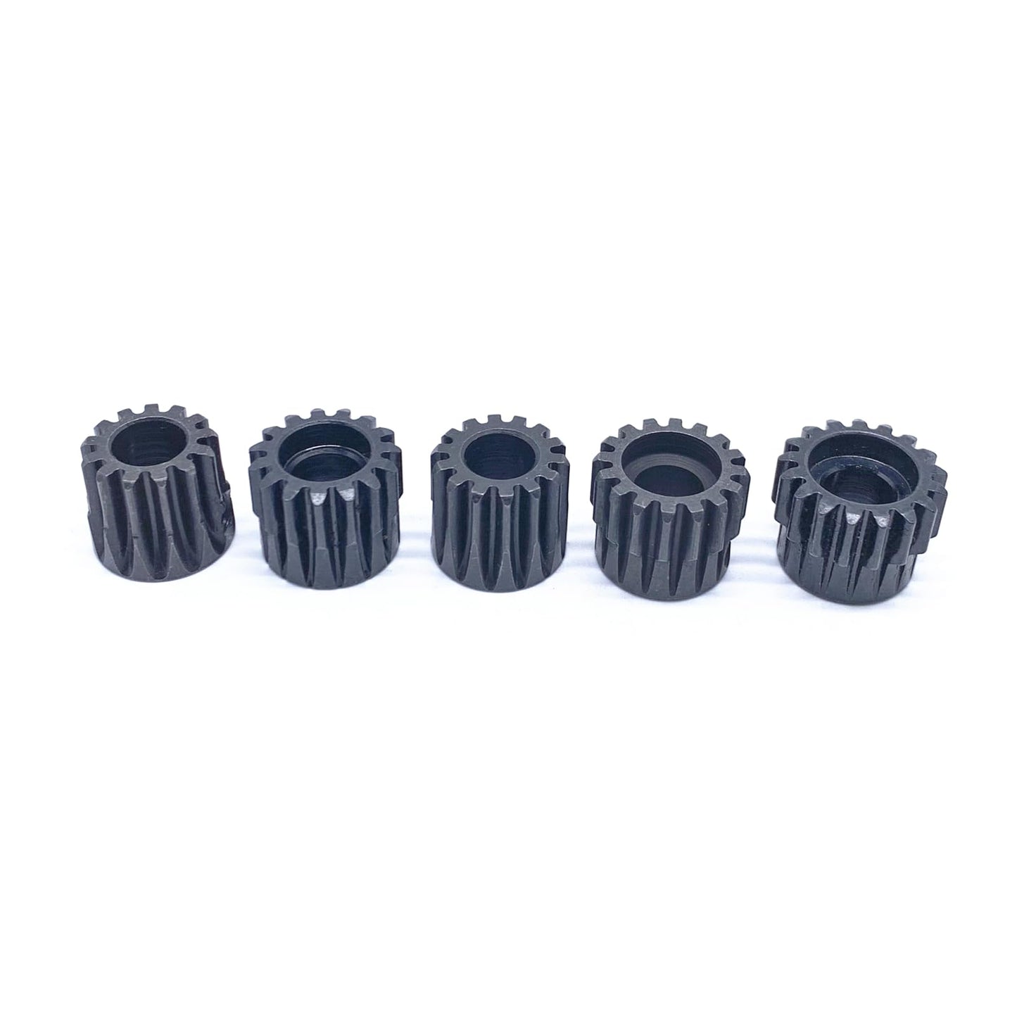 KingVal Replacement 5PCS M1 8mm 13T 14T 15T 16T 17T Steel Pinion Motor Gear Compatible with 1/5 RC Car Brushed Brushless Motor