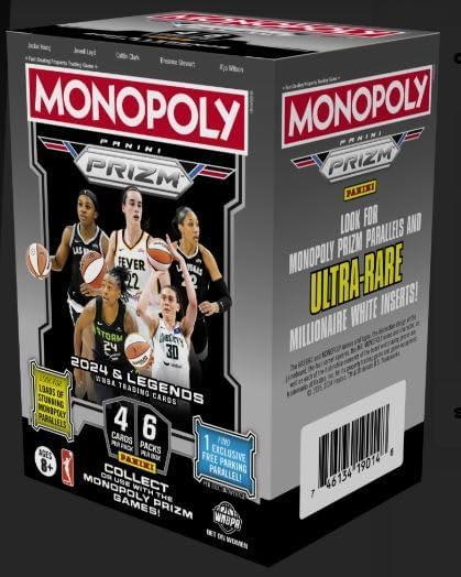 2024 Panini Monopoly Prizm WNBA Trading Card Blaster Box