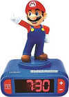 Lexibook Nintendo Super Mario Digital Alarm Clock For Kids-Snooze Function-Superhero Sound Effects-Children Boys, Blue/Red, T.