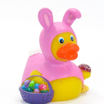 Easter Bunny Pink Rubber Duck Bath Toy | Weighted And Sealed | Safe For Children All Ages | 100'S Of Styles To Chose | Collect T