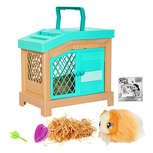 Little Live Pets - Mama Surprise | Soft, Interactive Guinea Pig And Her Hutch, And Her 3 Babies. 20+ Sounds & Reactions. For Kids Ages 4+, Multicolor, 7.8 X 11.93 X 11.38 Inches